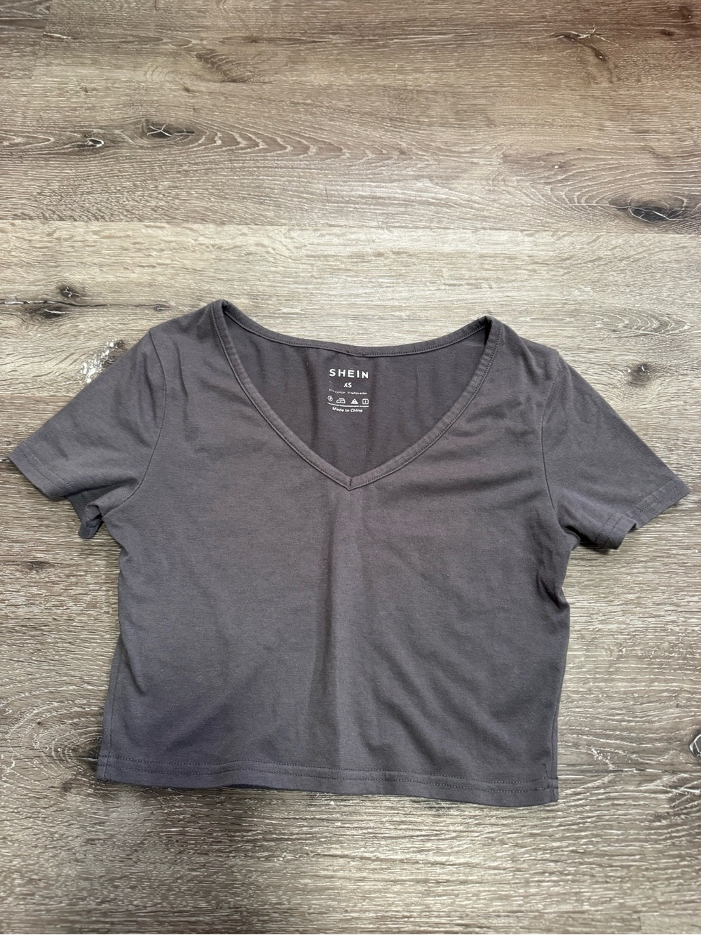 Shein gray crop top